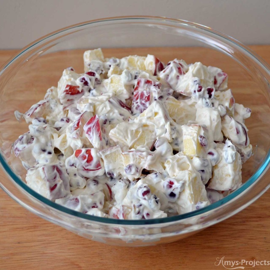 This pomegranate and apple salad (aka Dixie Salad) is bursting with flavor in every bite.