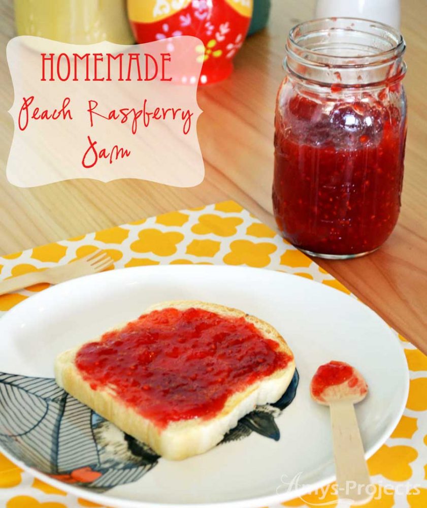 Delicious Peach Raspberry Jam Recipe; Everyone always wanted Mom to bring this jam to potlucks.