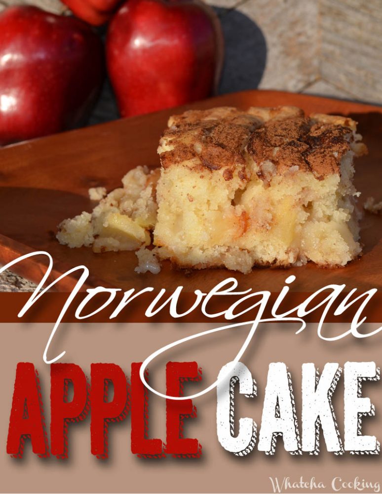 Norwegian Apply Cake recipe whatchacooking